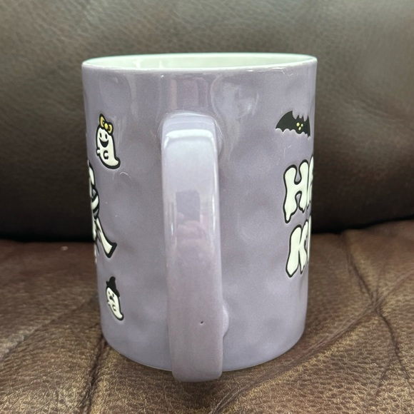 Hello Kitty Mummy 17oz Purple Halloween Mug - Bats Ghosts - Picture 5 of 10